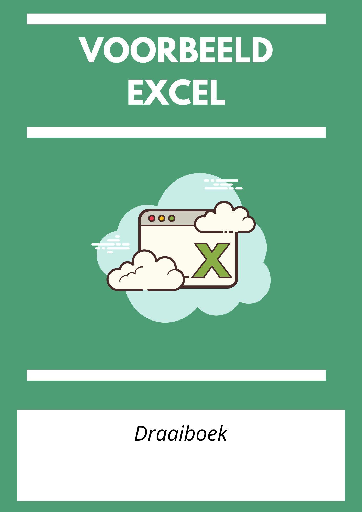 Draaiboek Voorbeeld Excel