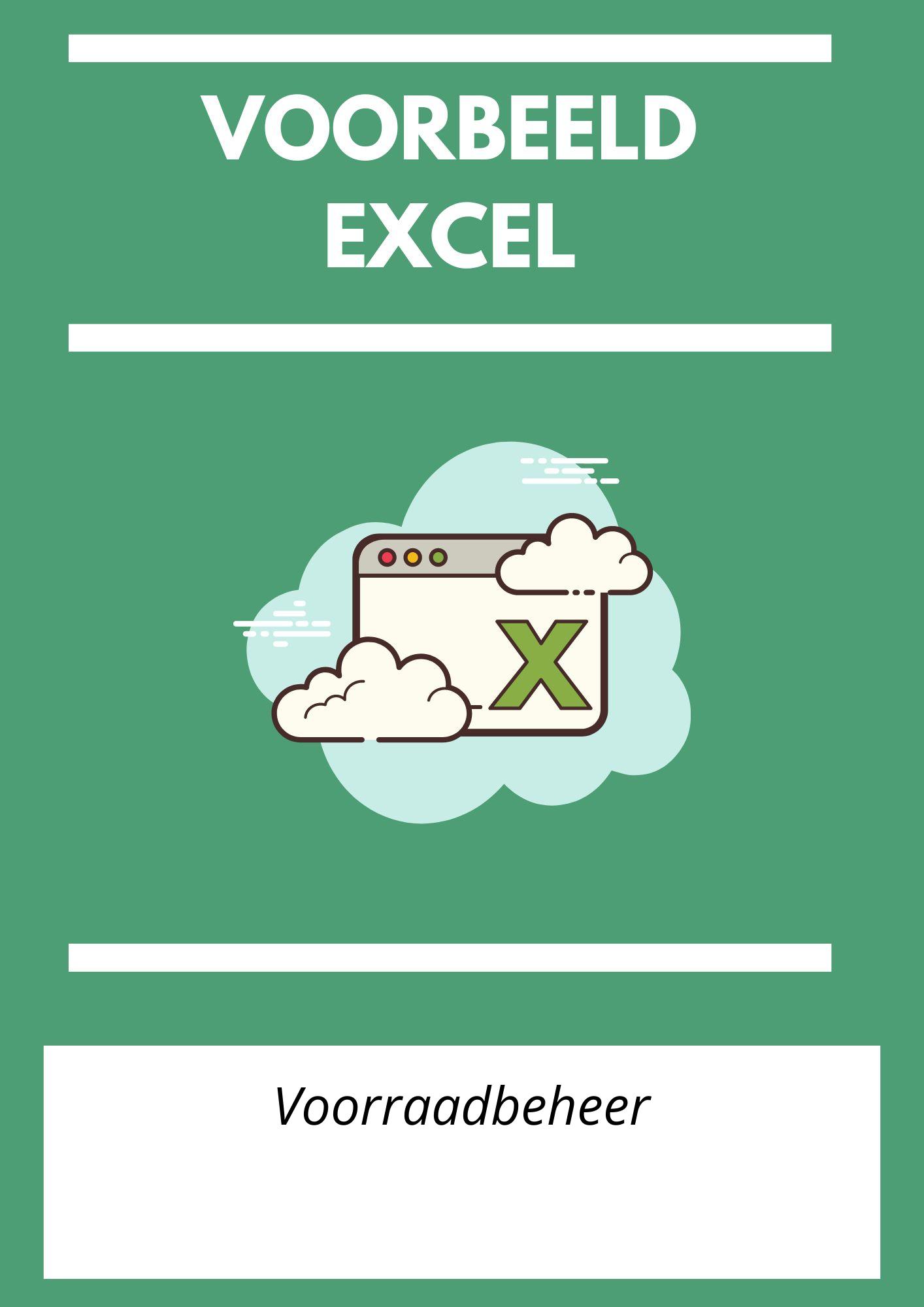 Voorbeeld Voorraadbeheer Excel